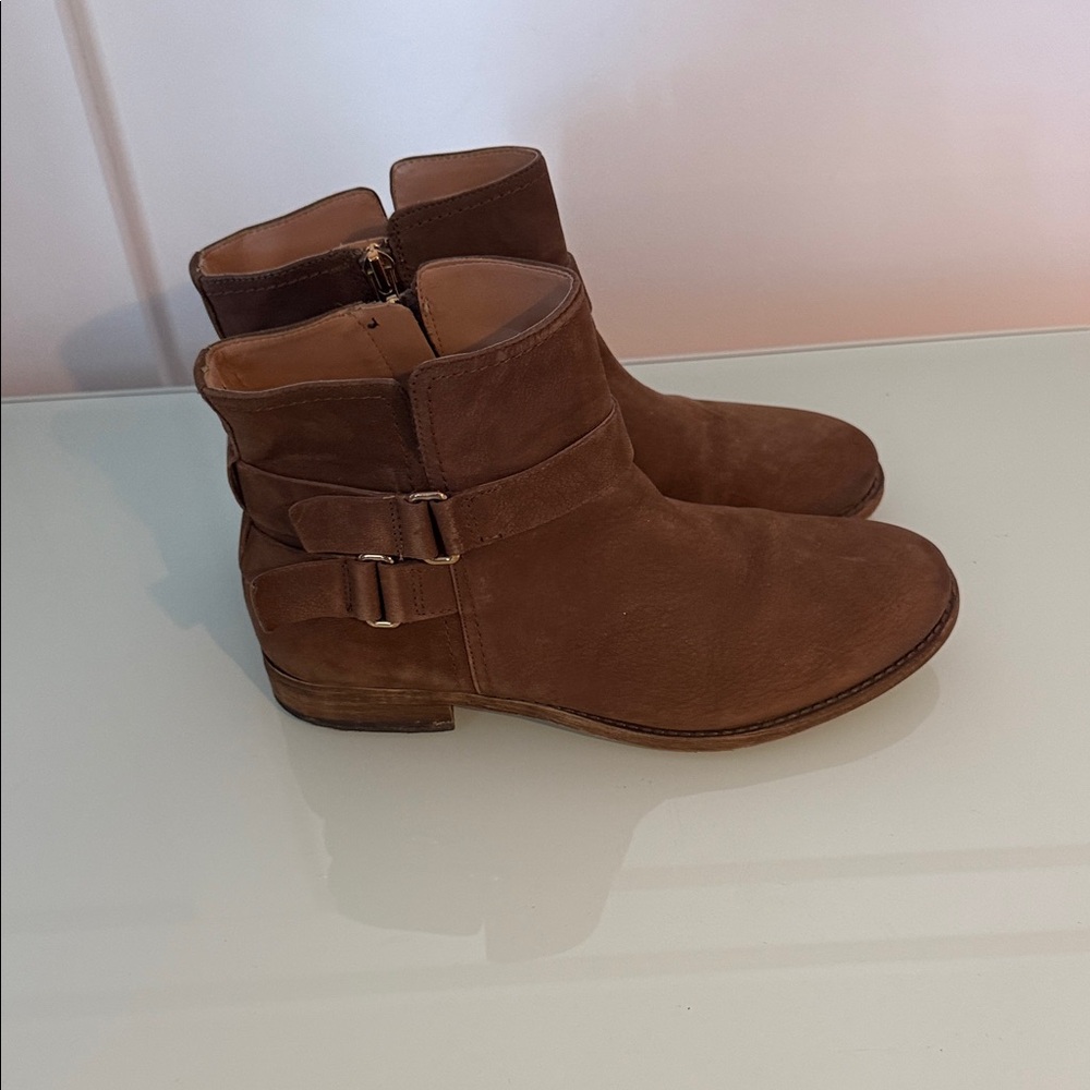 Franco Sarto Brown Ankle Boots - Picture 3 of 11